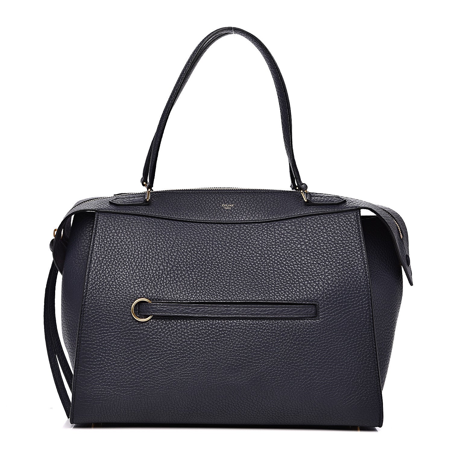 Celine Bullhide Calfskin Medium Ring Bag Navy Blue 1 of 11