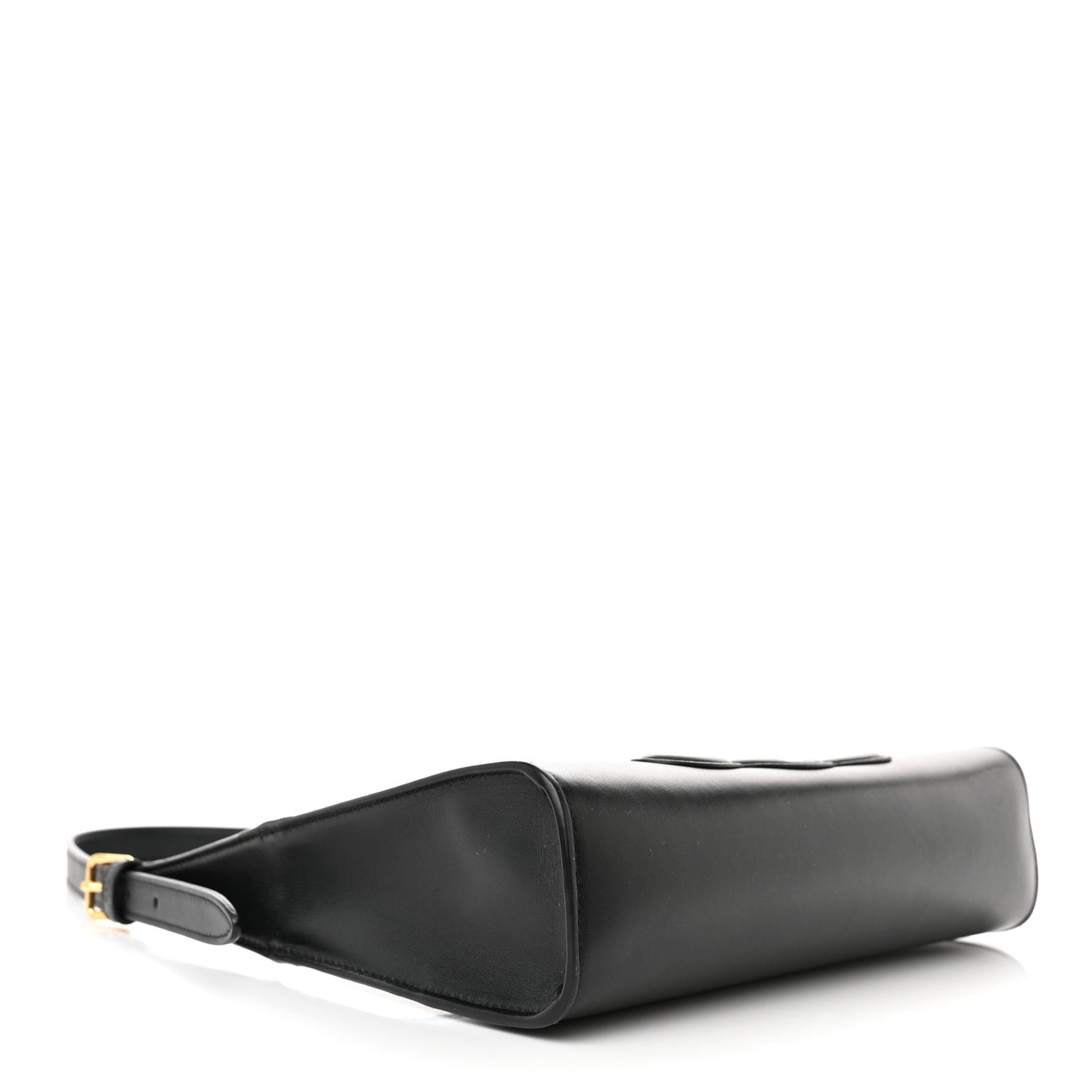 Smooth Calfskin Cuir Triomphe Shoulder Bag Black