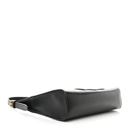 Celine Smooth Calfskin Cuir Triomphe Shoulder Bag Black 4 of 14