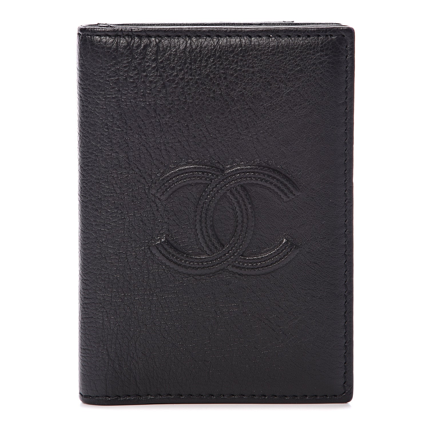 Chanel Calfskin CC Card Holder Wallet Black 1 of 8