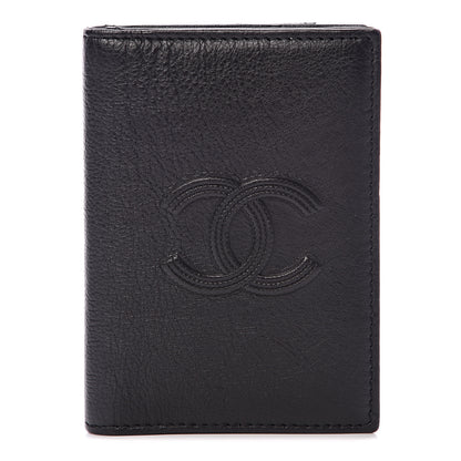 Chanel Calfskin CC Card Holder Wallet Black 1 of 8