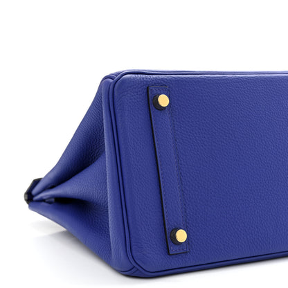 Hermes Togo Birkin 30 Bleu Electrique 9 of 11