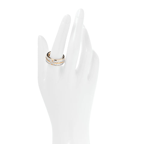 18K Yellow Gold Diamond 8mm Armory Band Ring 57 8
