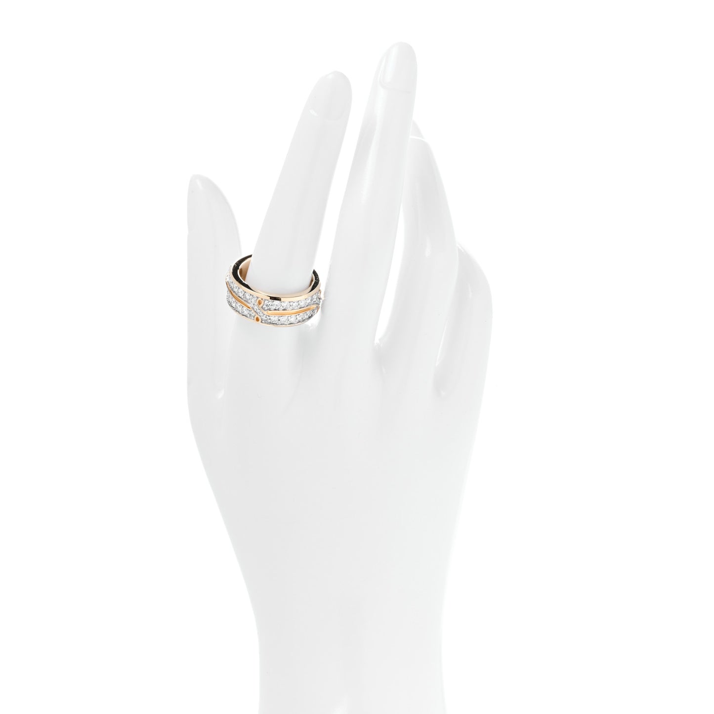 18K Yellow Gold Diamond 8mm Armory Band Ring 57 8