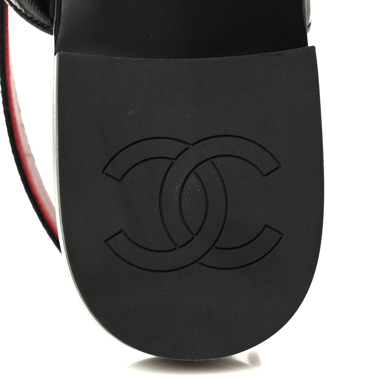 Chanel Crumpled Shiny Lambskin CC Slingback Mocassin 38.5 Black 9 of 11