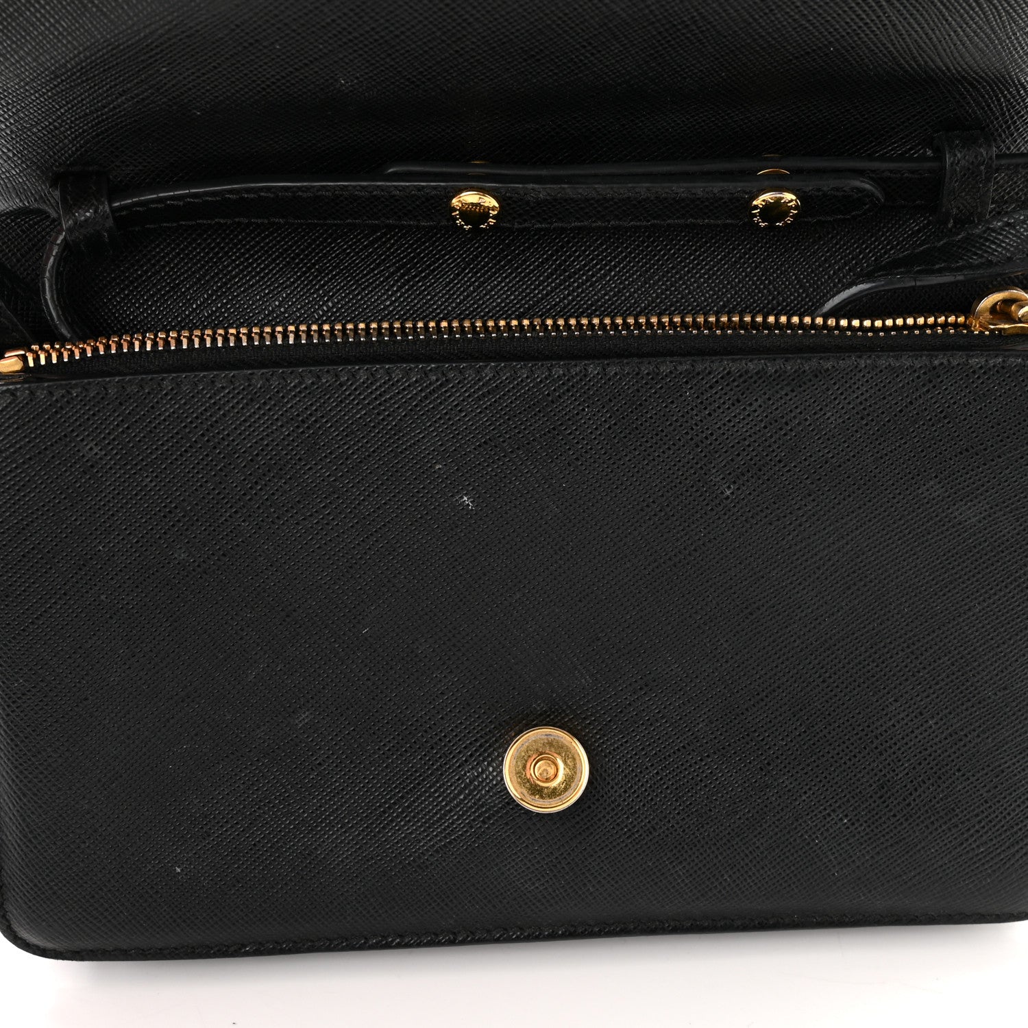 Prada Saffiano Lux Bow Crossbody Bag Black 12 of 16