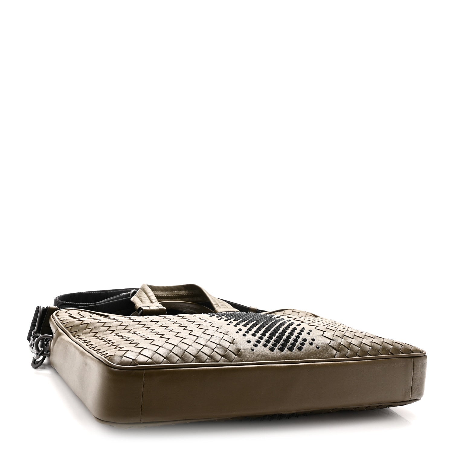 Bottega Veneta Nappa Intrecciato Medium Briefcase Khaki 4 of 10