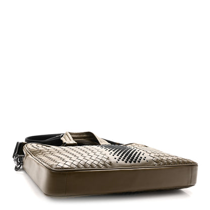 Bottega Veneta Nappa Intrecciato Medium Briefcase Khaki 4 of 10