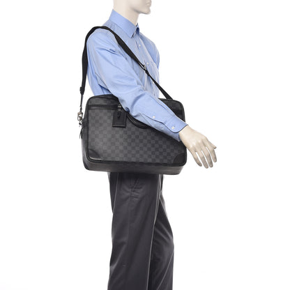 Louis Vuitton Damier Graphite Porte-Documents Voyage Briefcase 2 of 15