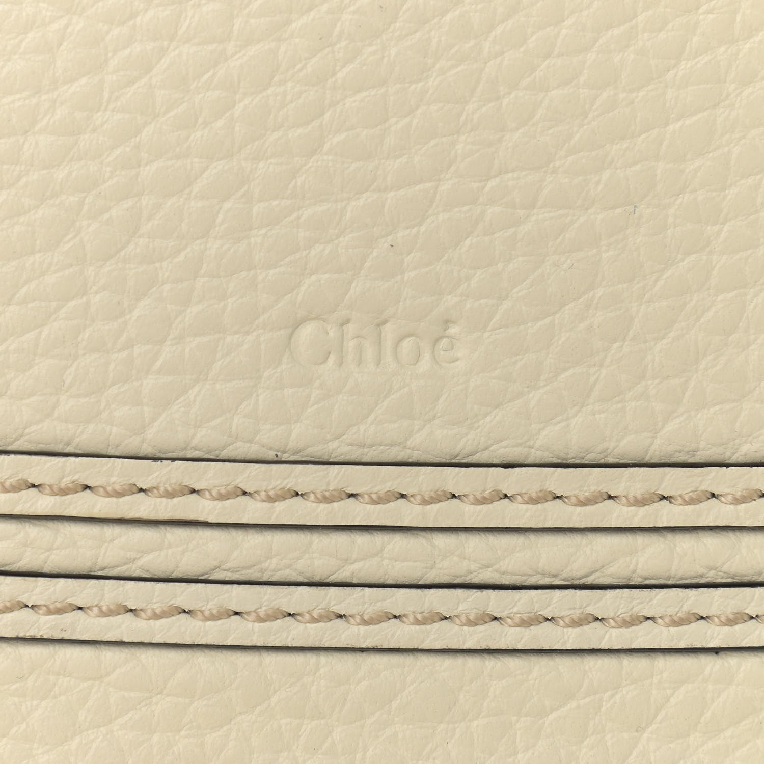 Chloe Raffia Small Grain Calfskin Medium Marcie Basket White 6 of 13