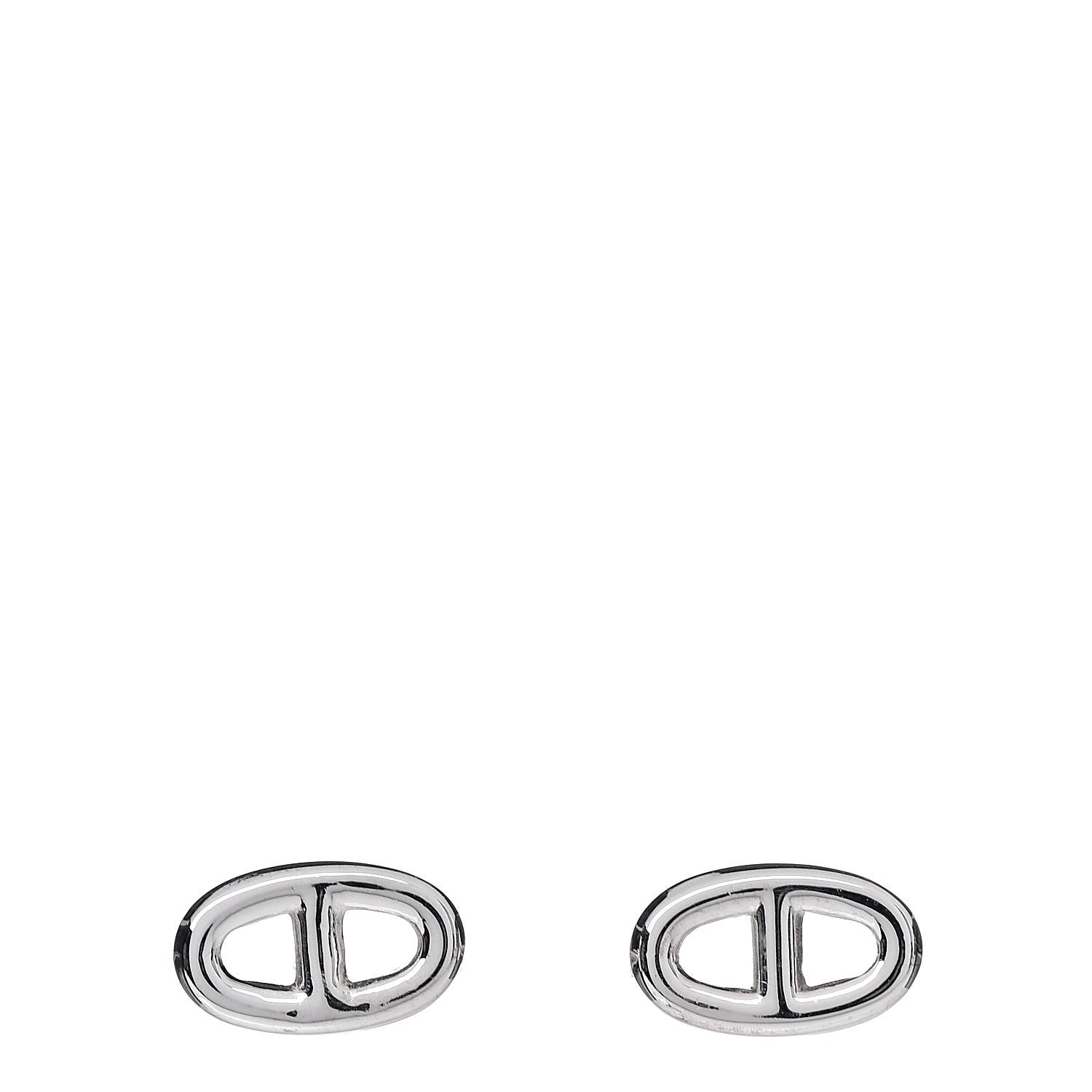 Hermes Sterling Silver TPM Farandole Earrings 1 of 5