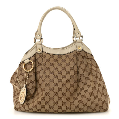 Gucci Monogram Medium Sukey Tote Off White 1 of 14