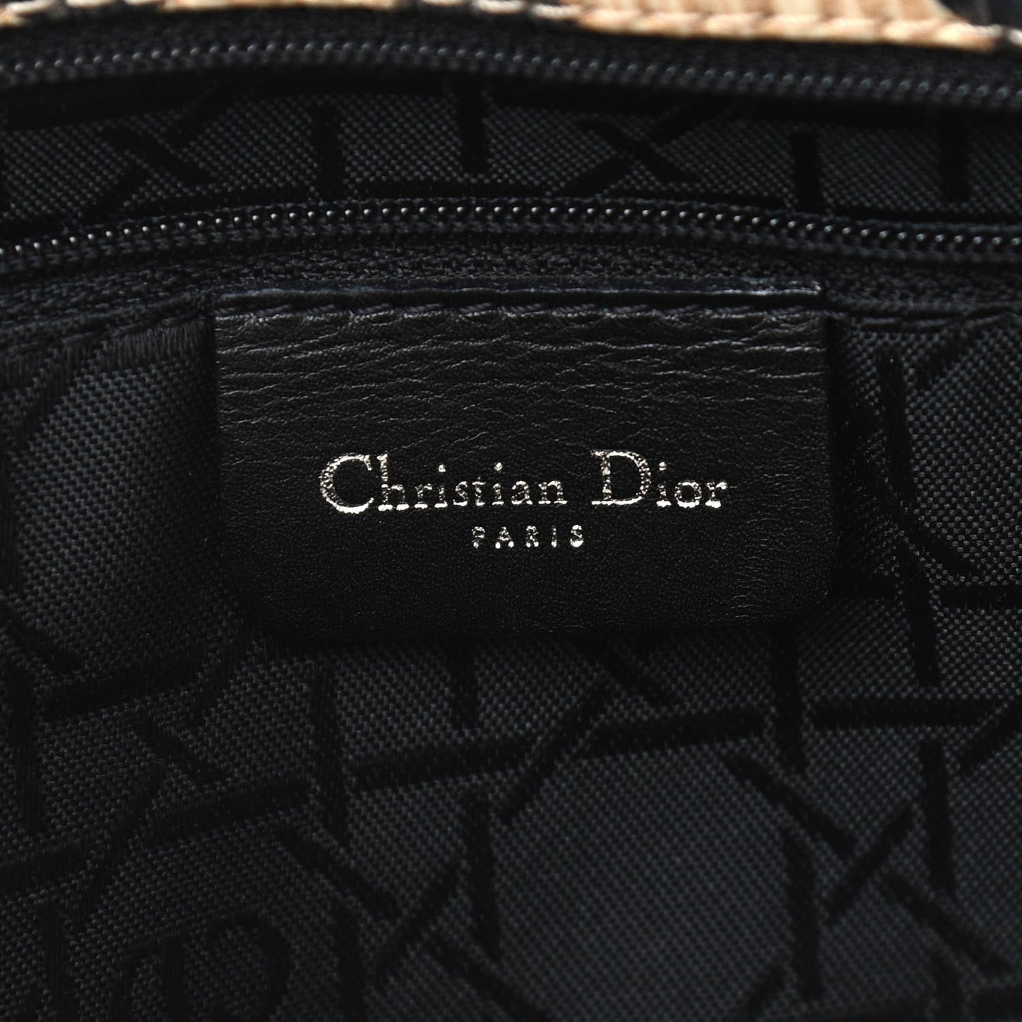 Canvas Leopard Print Lady Dior Tote