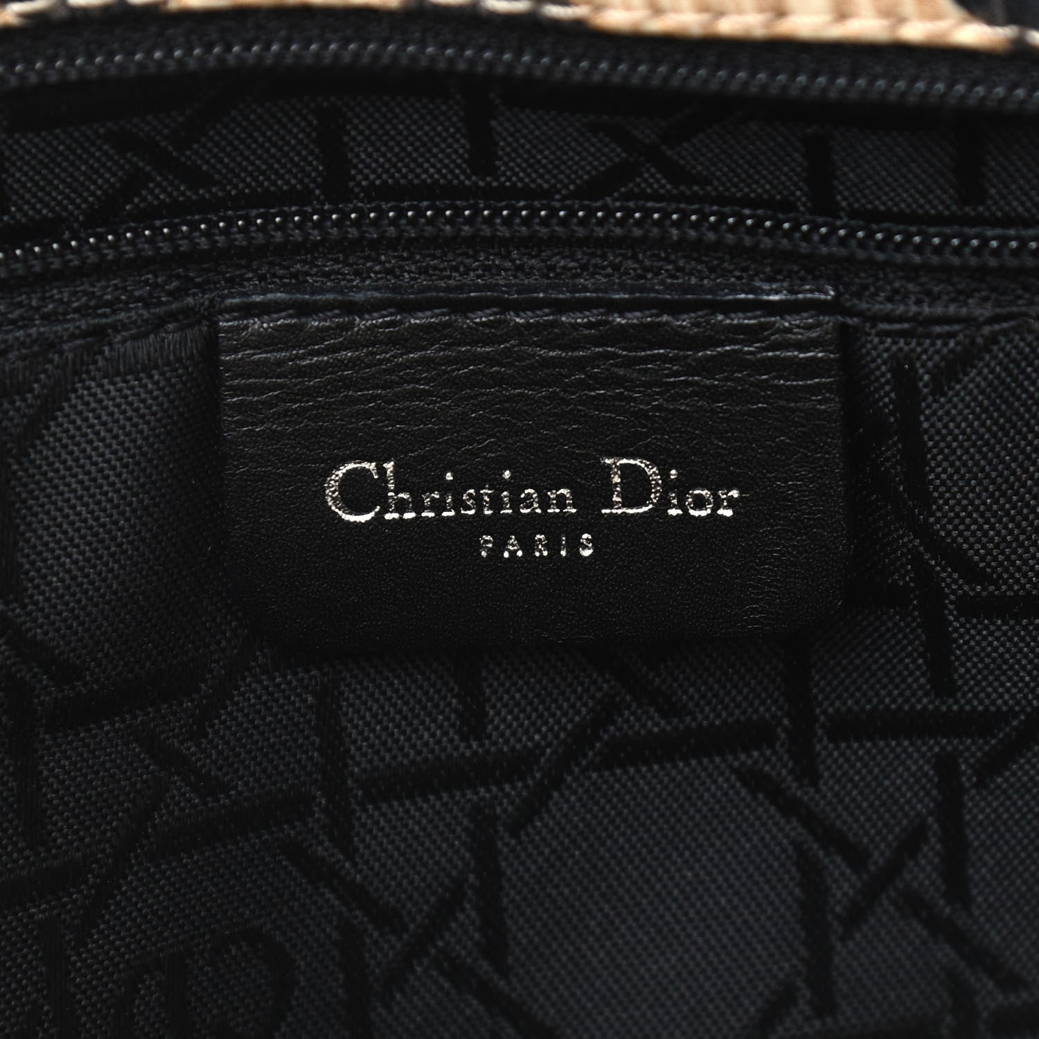 Christian Dior Canvas Leopard Print Lady Dior Tote 6 of 9