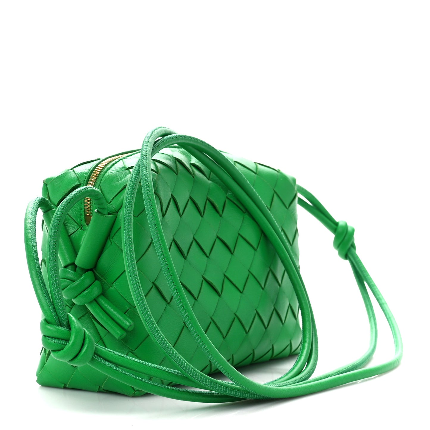 Nappa Intrecciato Mini Loop Camera Bag Parakeet