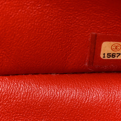 Chanel Lambskin Quilted Jumbo Double Flap Red 7 of 12