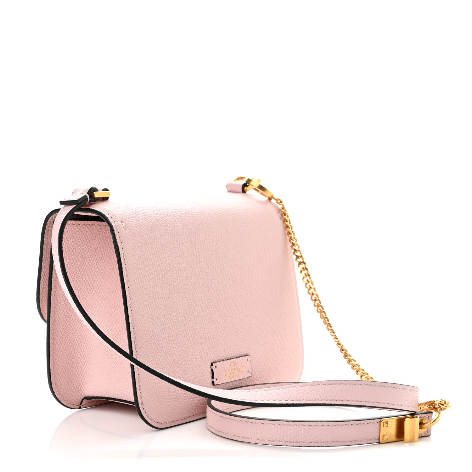 Valentino Garavani Grainy Calfskin Small VSling Shoulder Bag Water Rose 3 of 9