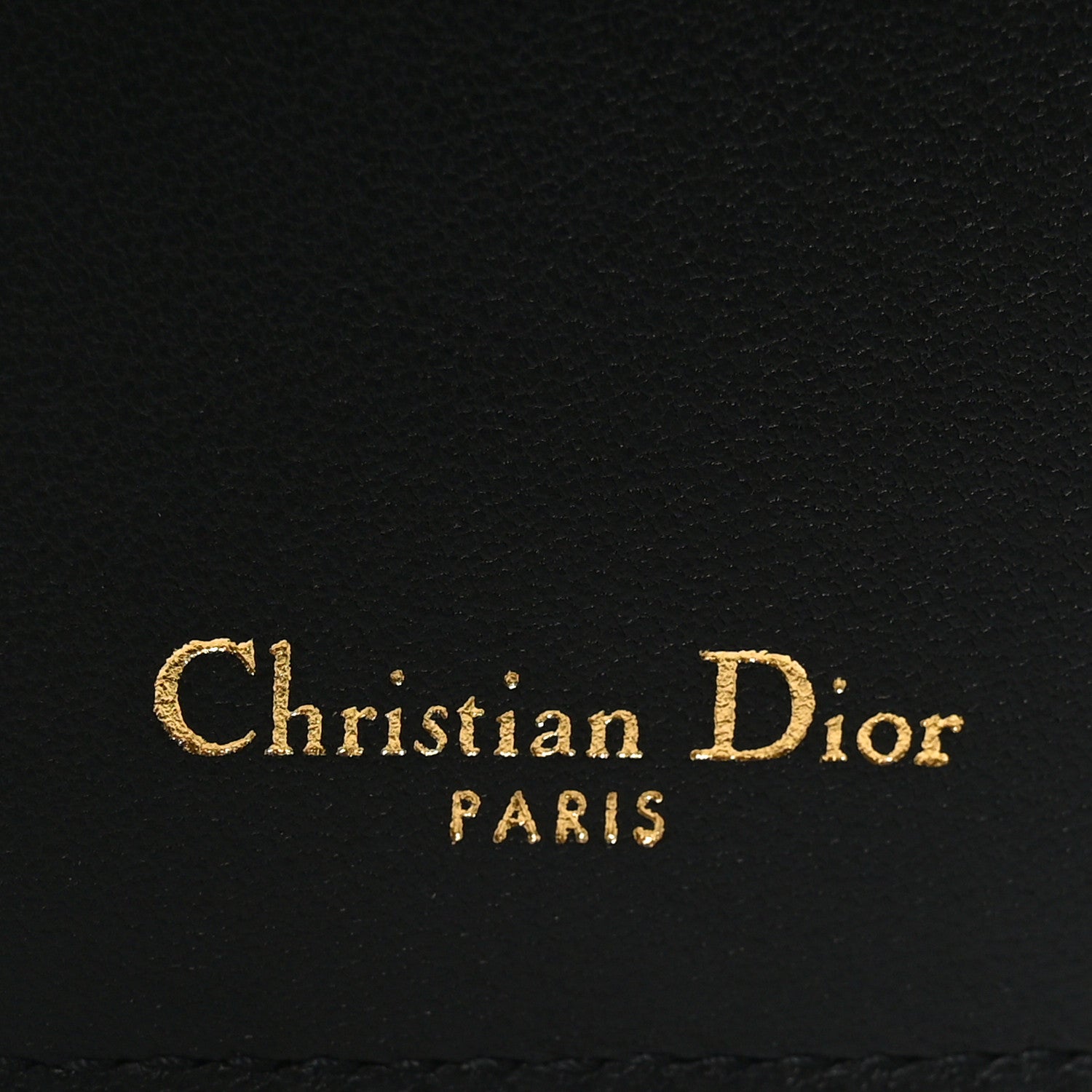 Christian Dior Grained Calfskin Supple Cannage Caro Scarlet Zipped Wallet Black 6 of 8