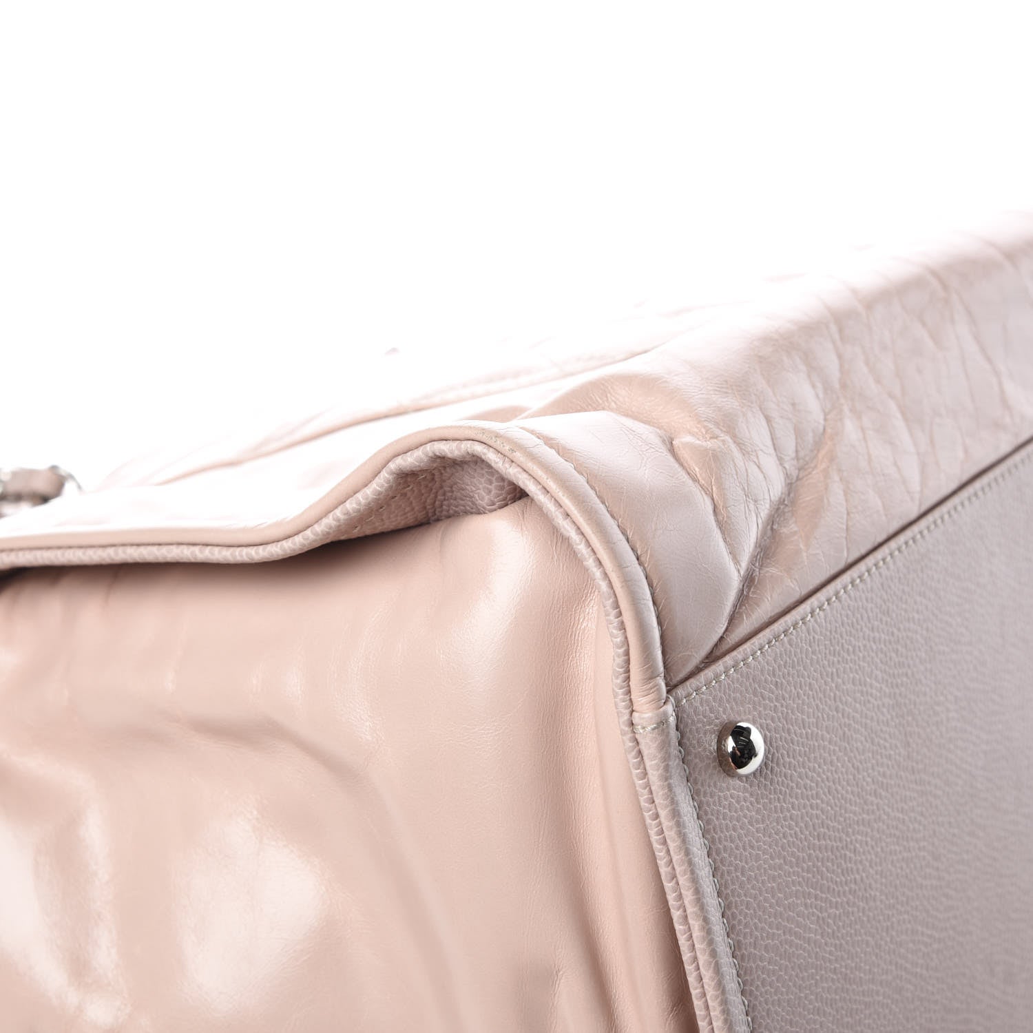 Chanel Glazed Calfskin Large Deauville Tote Light Pink 11 of 12