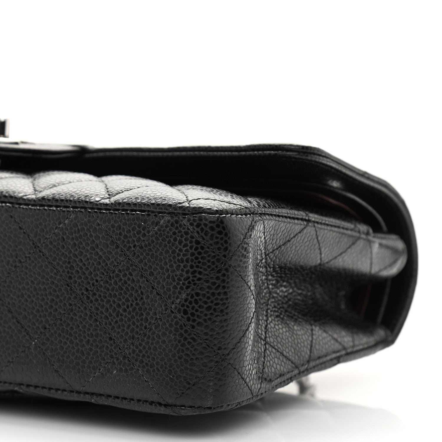 Chanel Caviar Quilted Medium Double Flap Black 11 of 12