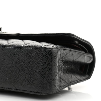 Chanel Caviar Quilted Medium Double Flap Black 11 of 12