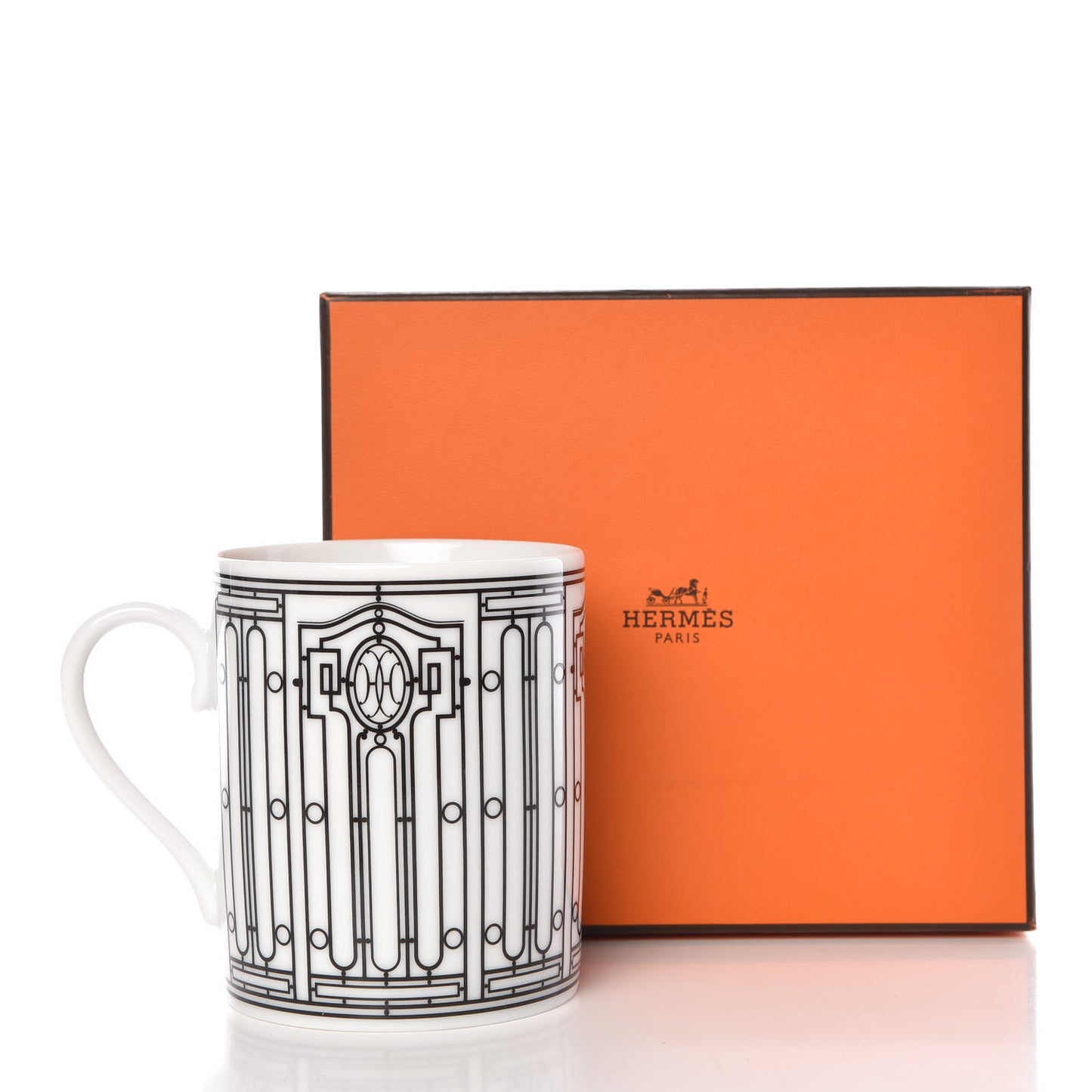 Porcelain H Deco Mug