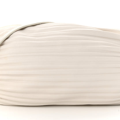 Loewe Lambskin Pleated Bracelet Pouch Shoulder Bag White 7 of 11