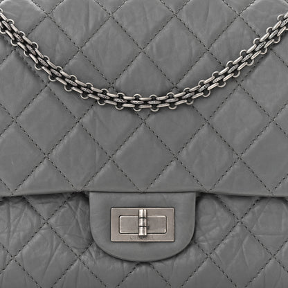 Chanel Aged Calfskin Quilted 2.55 Reissue 227 Flap Dark Grey 8 of 10