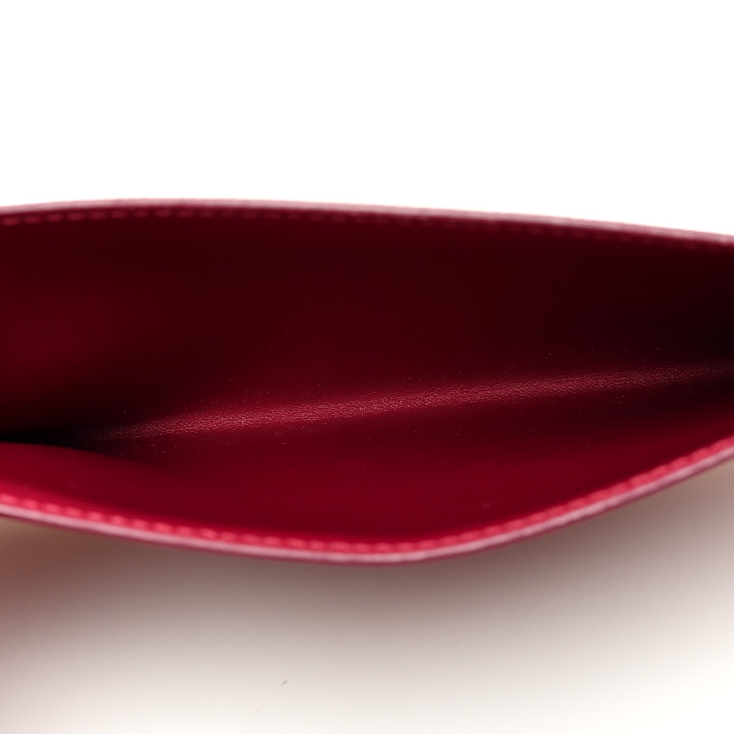 Calfskin Felicie Card Holder Insert Fuchsia