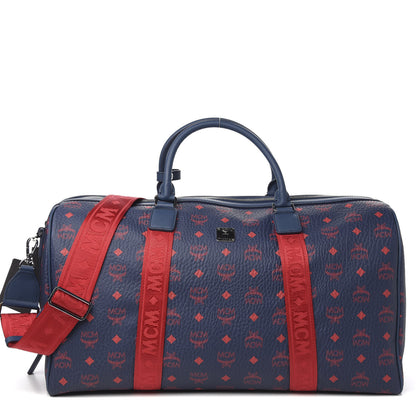 MCM Visetos Large Traveler Weekender Bag Deep Blue Sea 1 of 9