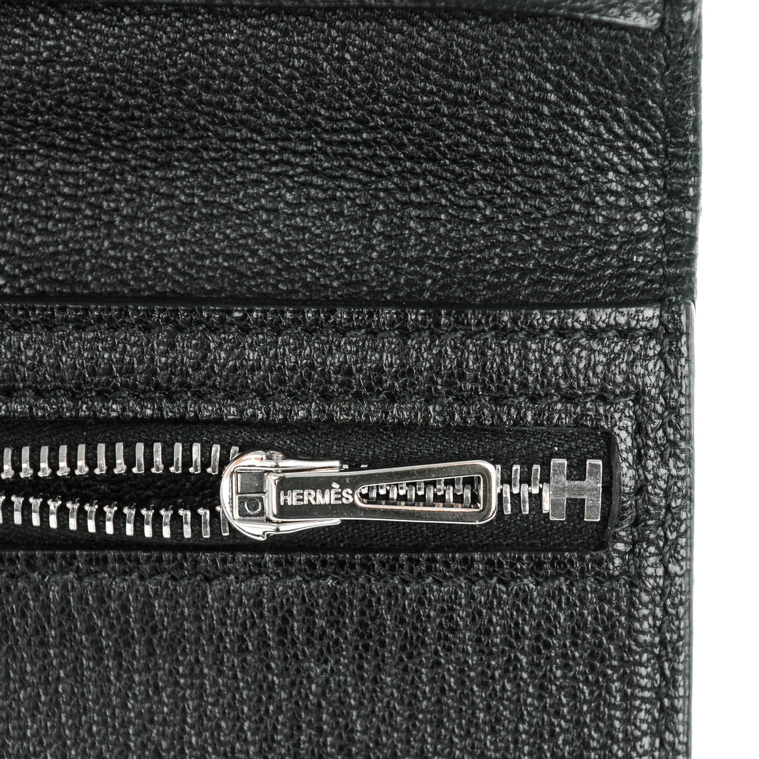Hermes Chevre Mysore Bearn Tri-Fold Wallet Black 11 of 11