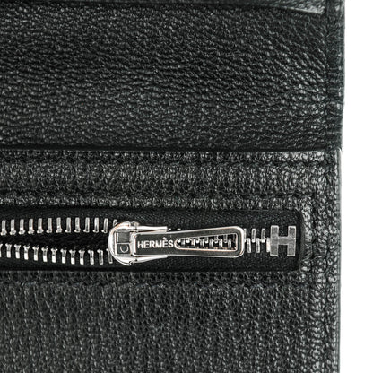 Hermes Chevre Mysore Bearn Tri-Fold Wallet Black 11 of 11