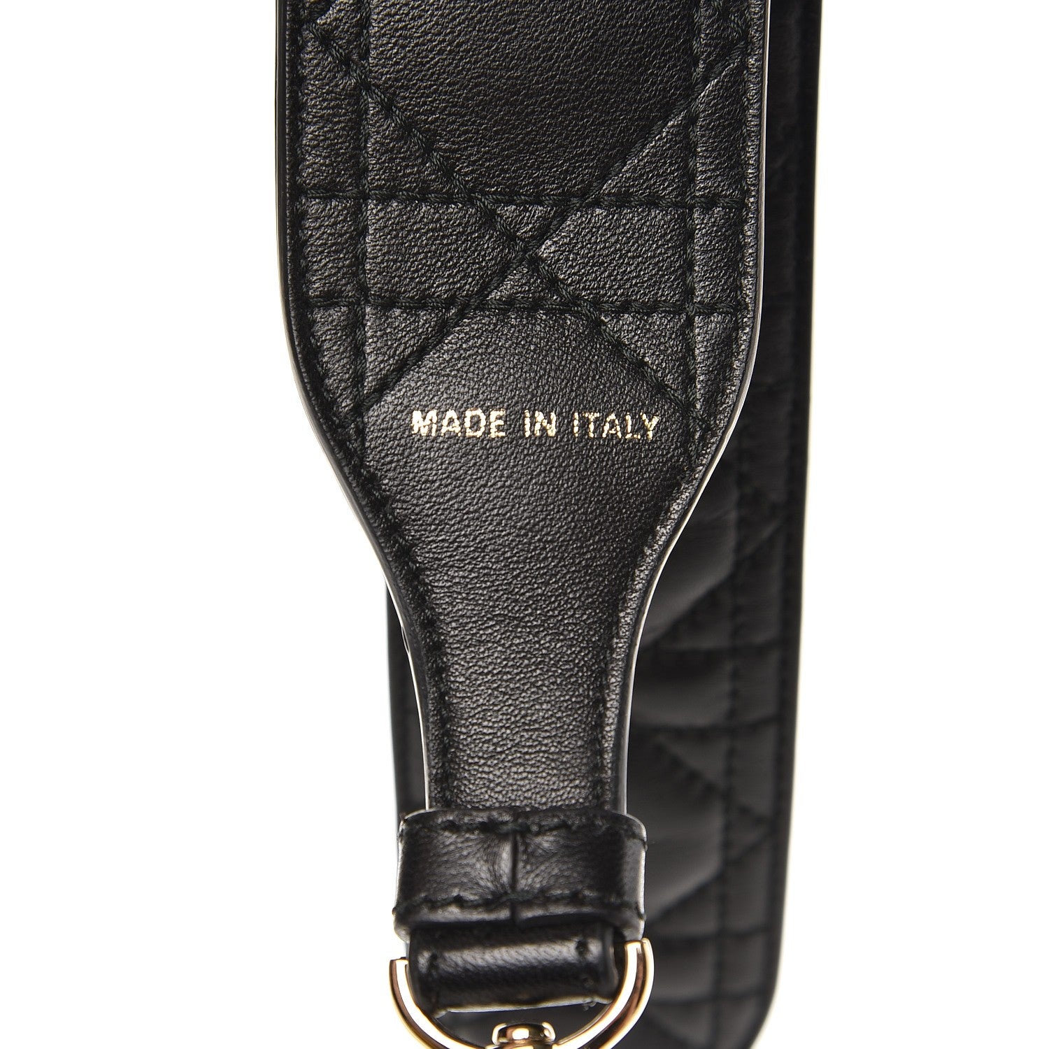Christian Dior Lambskin Cannage Shoulder Strap Black 2 of 4