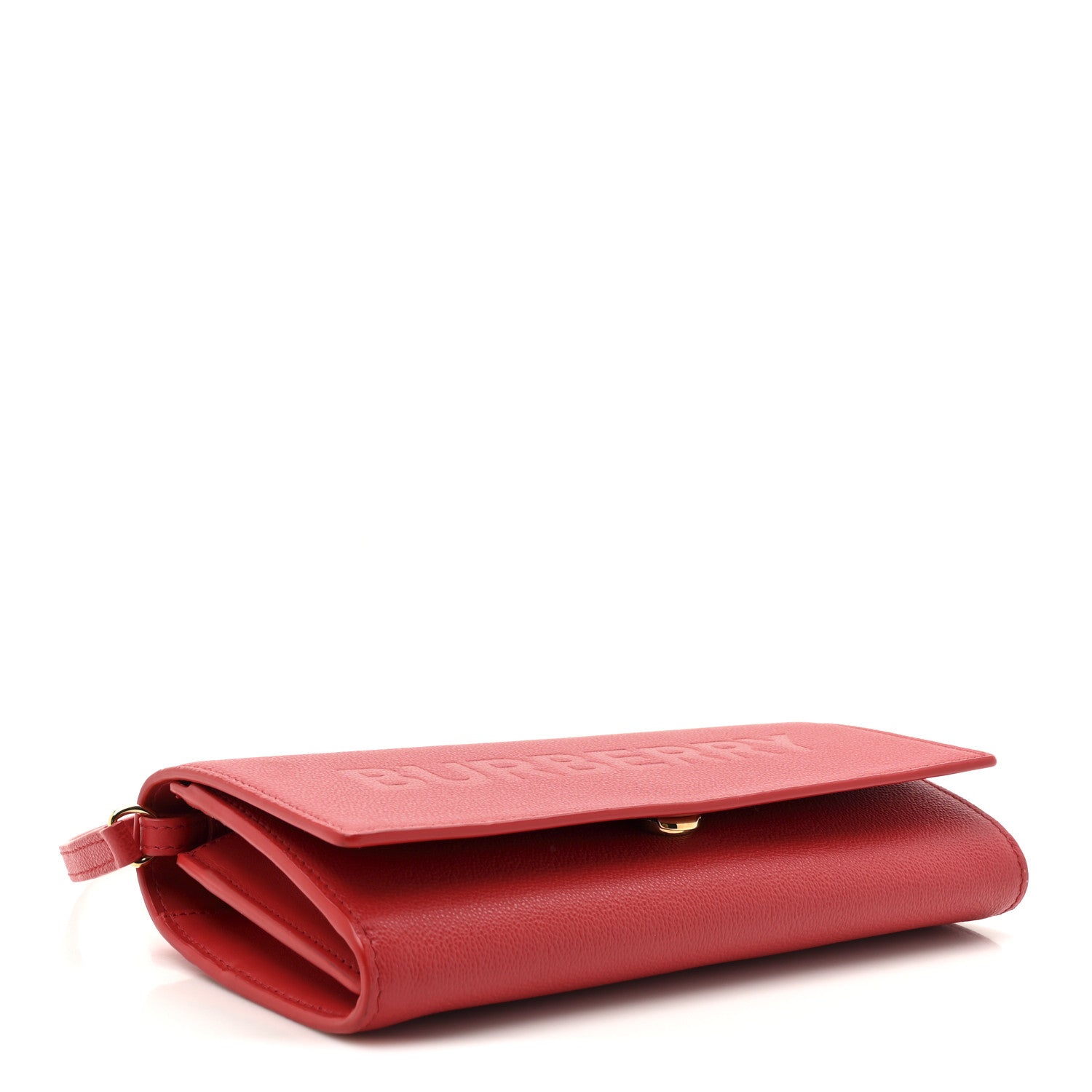 Burberry Calfskin Logo Hazelmere Wallet With Detachable Strap Red 4 of 13