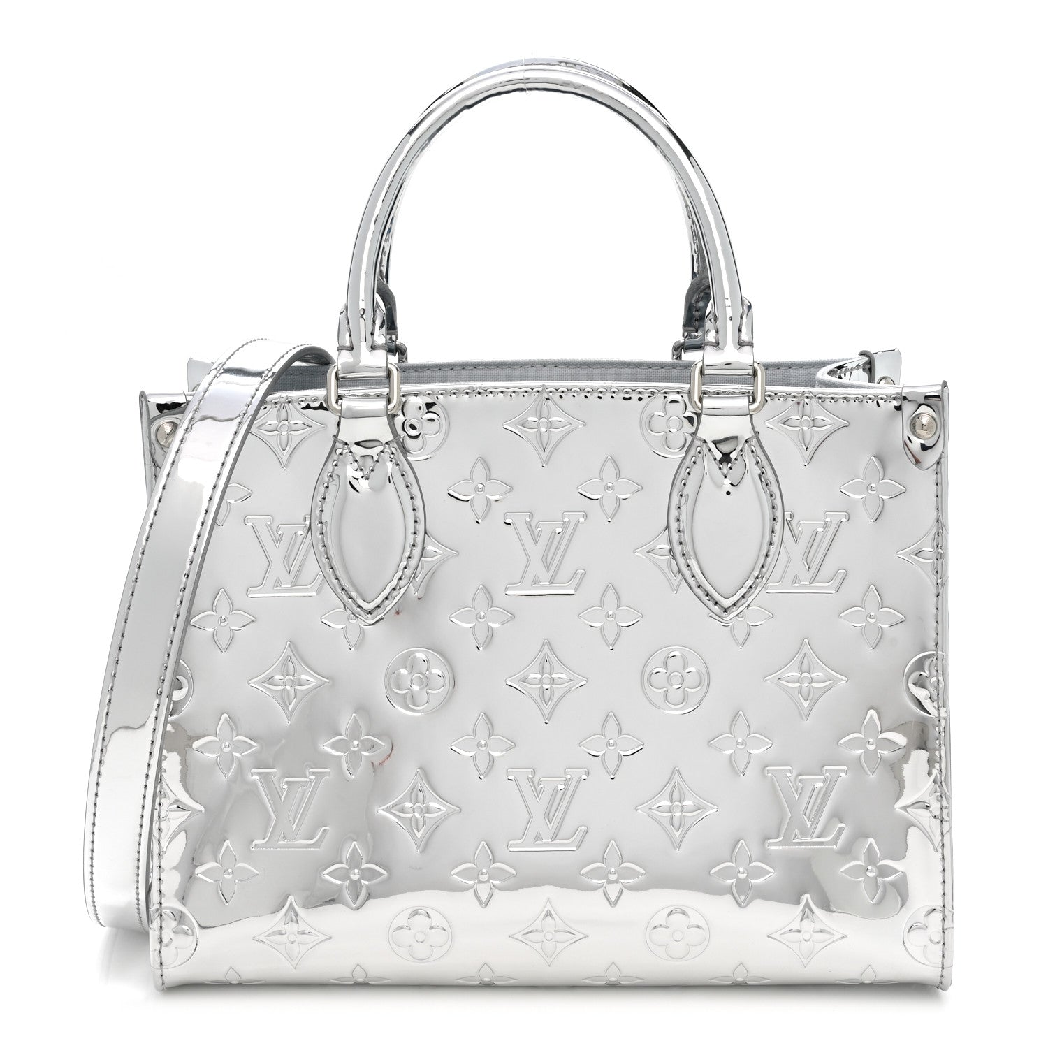 Louis Vuitton Monogram Miroir Onthego PM Silver 1 of 11