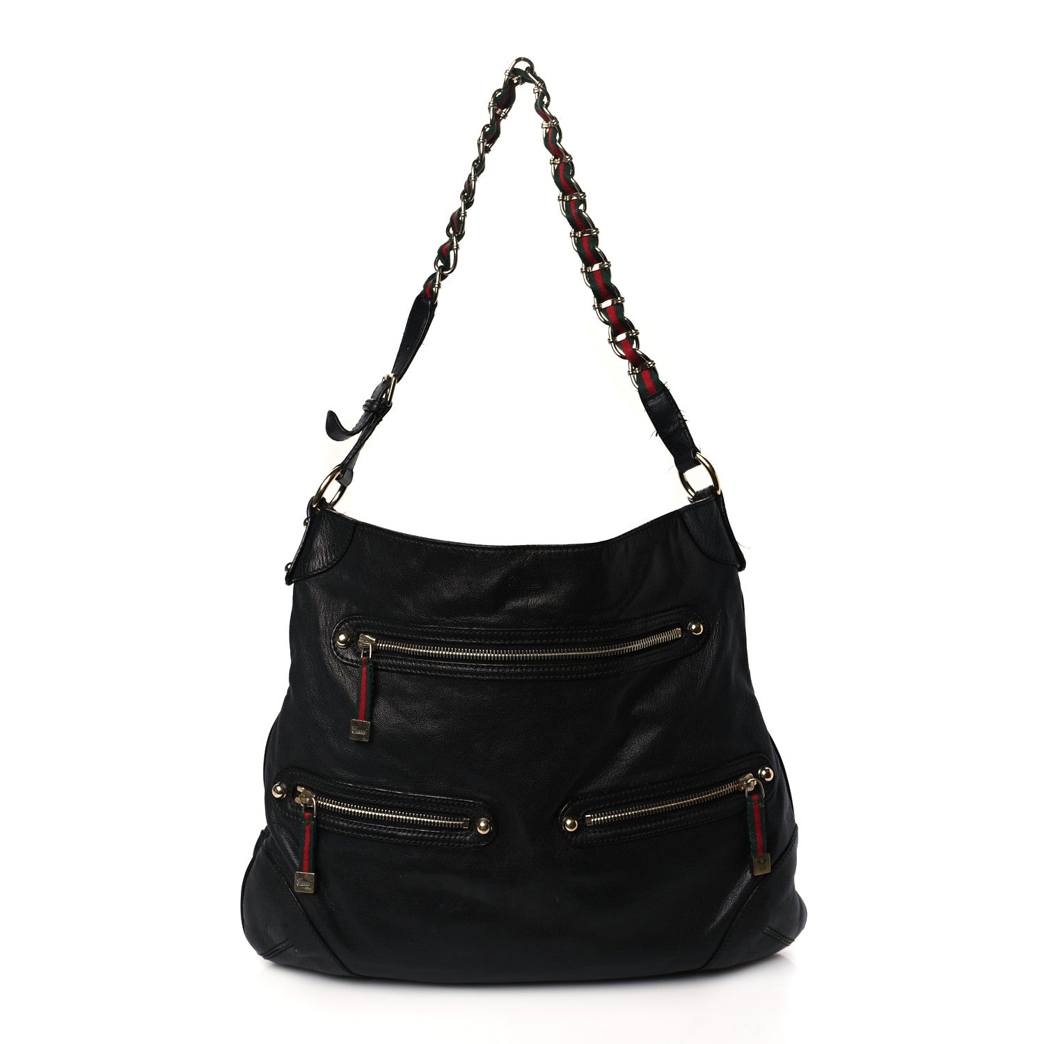 Gucci Calfskin Medium Capri Shoulder Bag Black 1 of 10