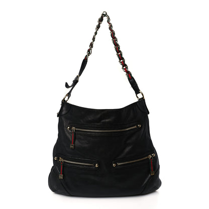 Gucci Calfskin Medium Capri Shoulder Bag Black 1 of 10