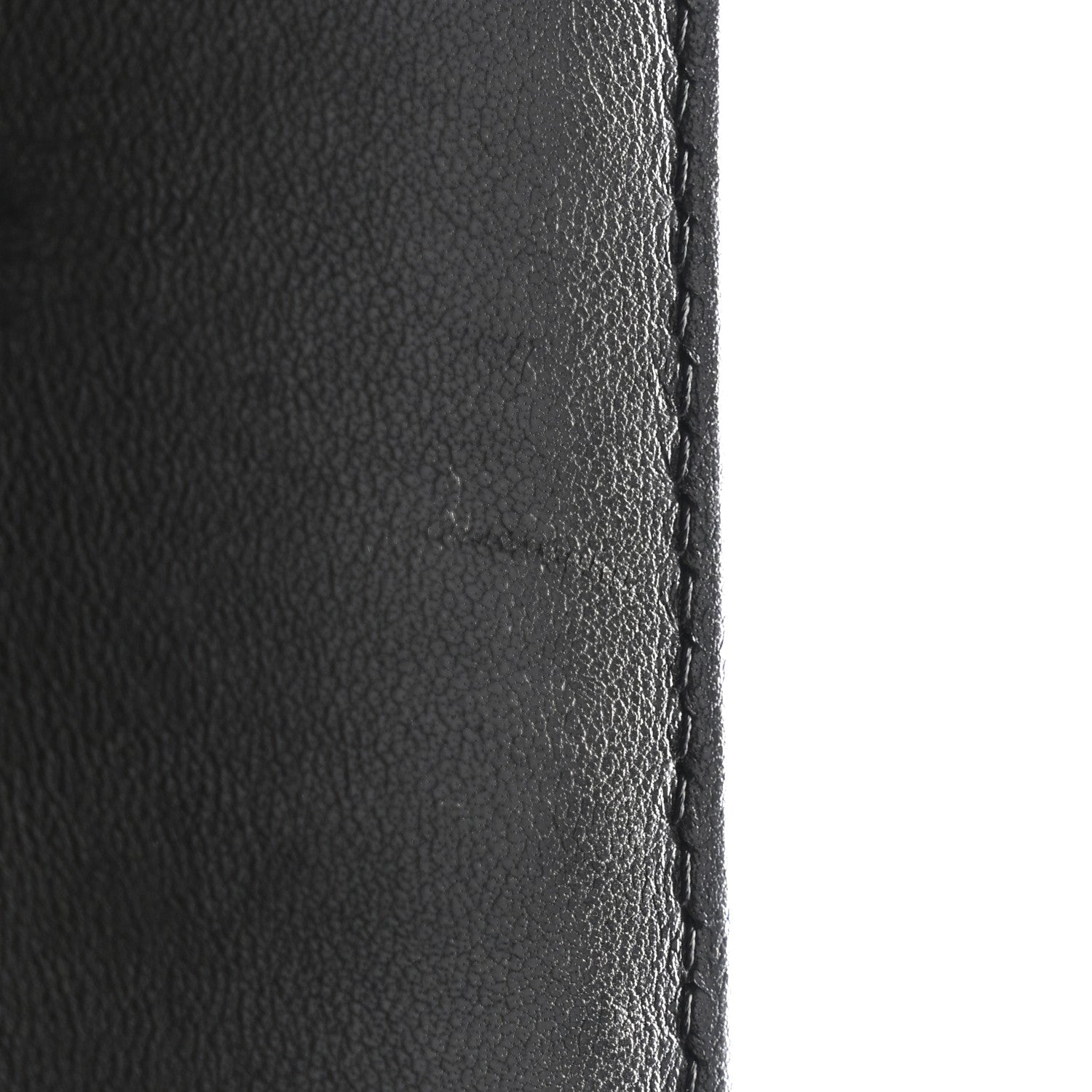 Chanel Lambskin Perforated Yen Wallet Black 10 of 10