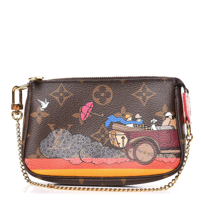 Louis Vuitton Monogram 2015 Christmas Animation Mini Pochette Accessories 1 of 12