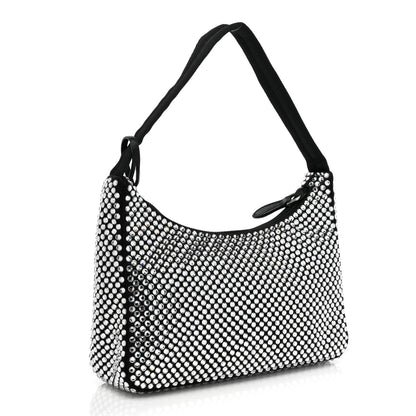 Prada Satin Crystal Mini Re-Edition 2000 Bag Cristal 3 of 7