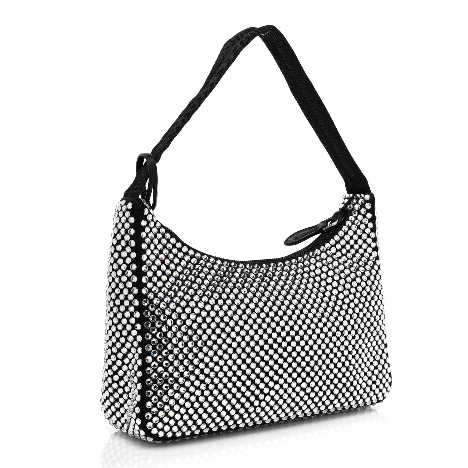 Prada Satin Crystal Mini Re-Edition 2000 Bag Cristal 3 of 7