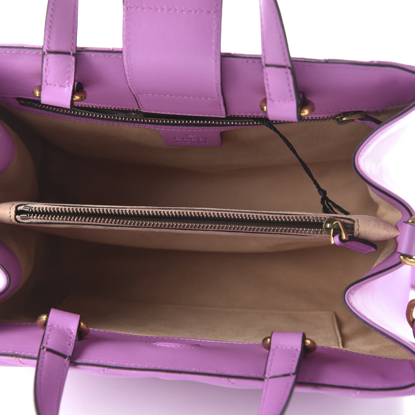 Calfskin Matelasse Small GG Marmont Tote Candy Mousse