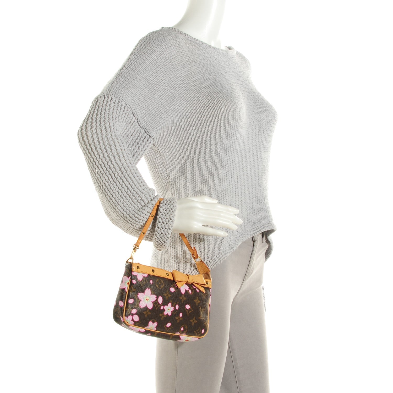 Louis Vuitton Monogram Cherry Blossom Pochette Accessories Brown 2 of 7