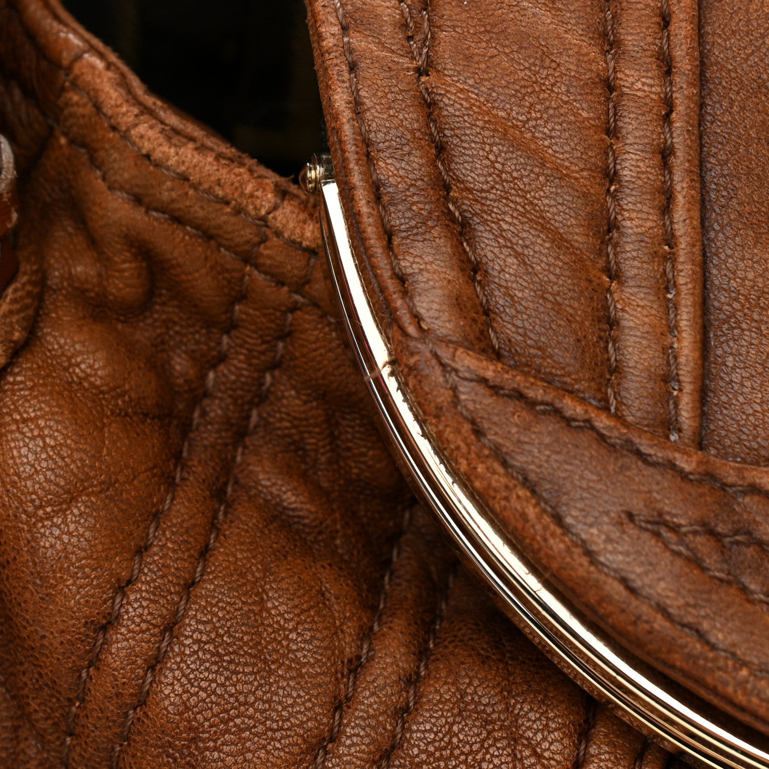 Fendi Nappa Nuvolata Spy Cognac 9 of 10