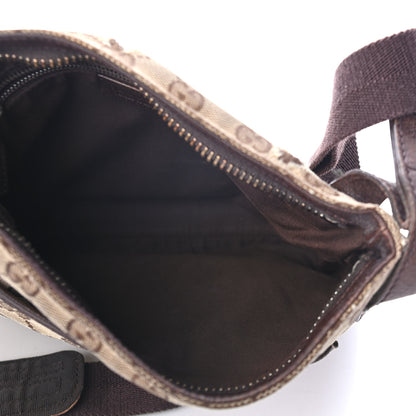 Gucci Monogram Flat Messenger Bag Dark Brown 4 of 5