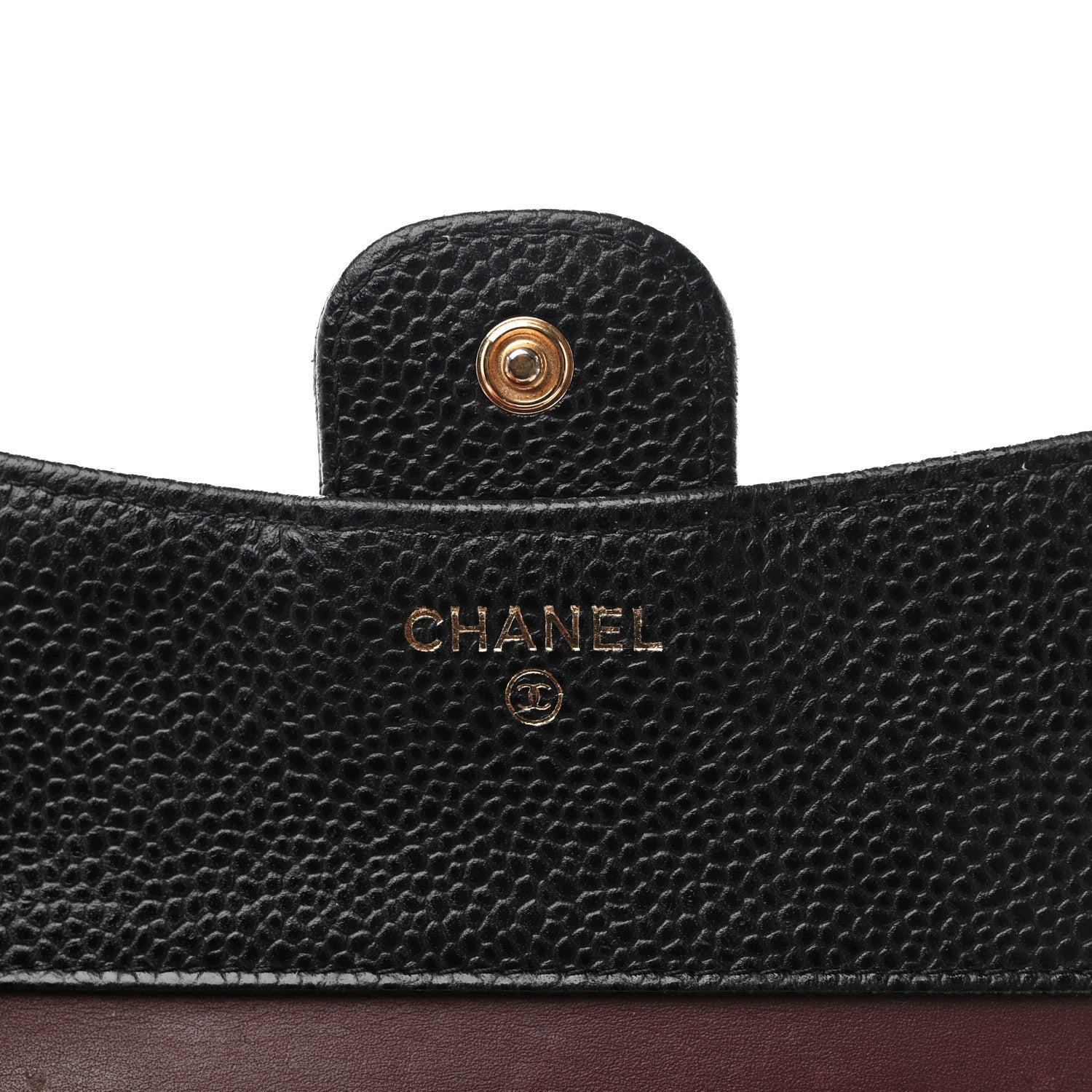 Chanel Caviar Quilted Compact Flap Wallet Black 6 of 10