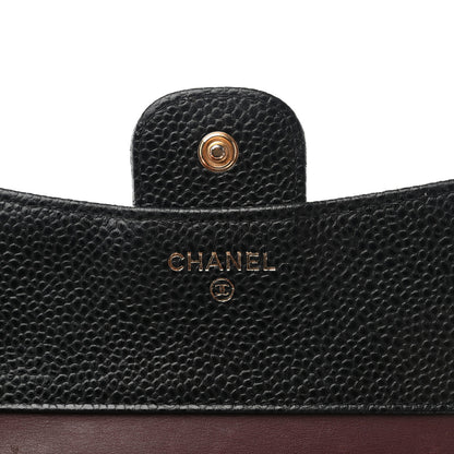 Chanel Caviar Quilted Compact Flap Wallet Black 6 of 10