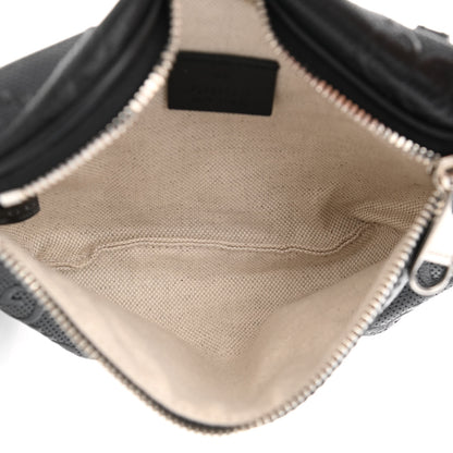 Gucci Calfskin GG Tennis Embossed Belt Bag Black 4 of 9