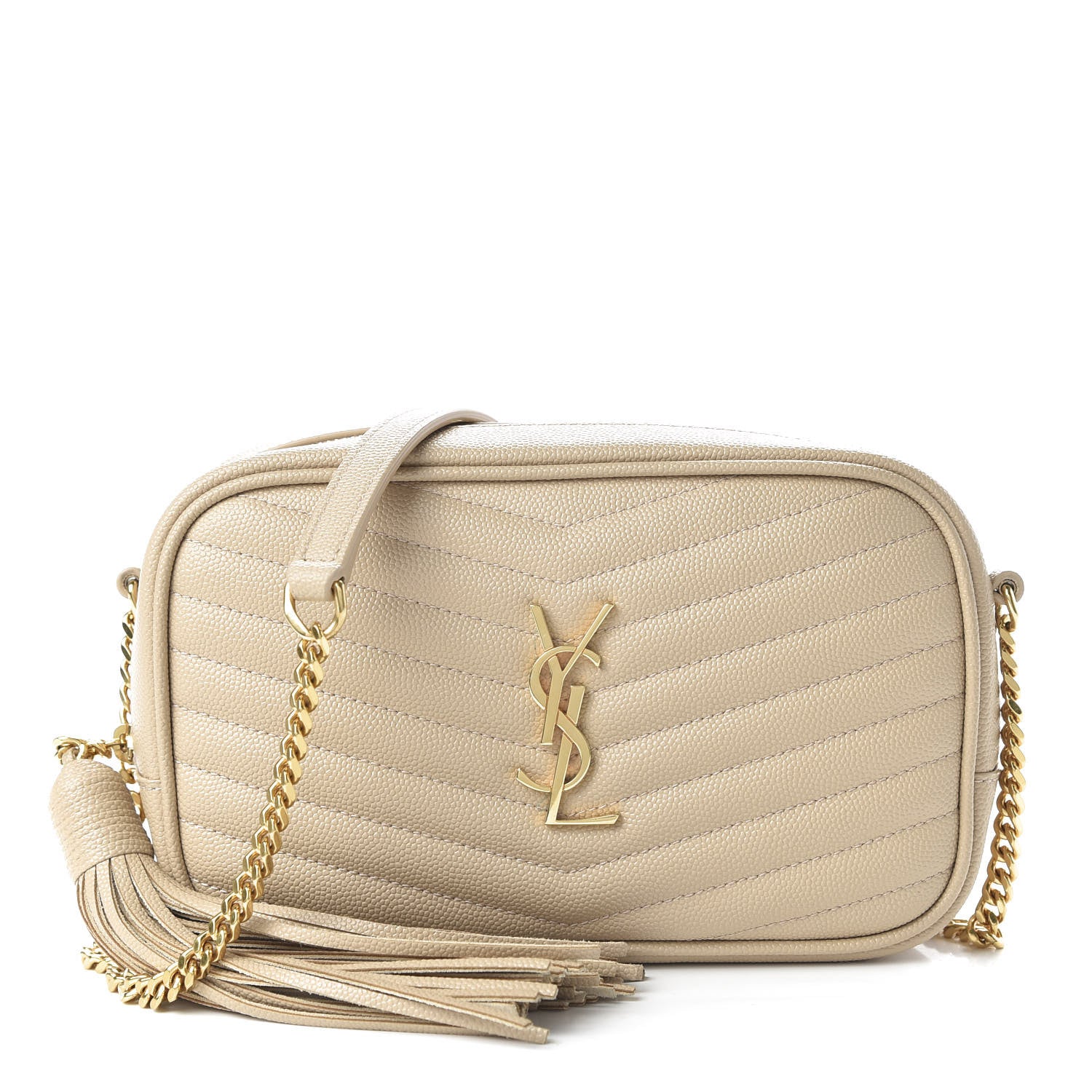 Saint Laurent Grain De Poudre Matelasse Monogram Mini Lou Camera Bag New Powder 1 of 9