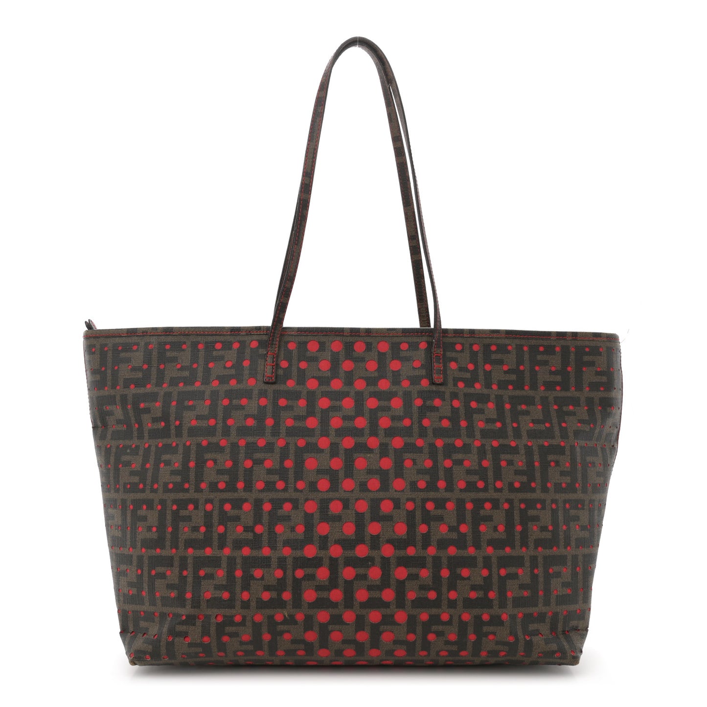 Zucca Spalmati Perforated Medium Roll Tote Tobacco
